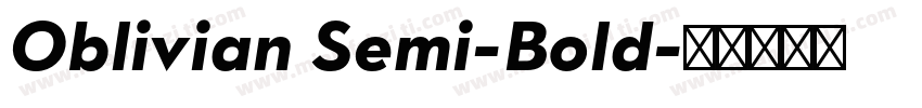 Oblivian Semi-Bold字体转换